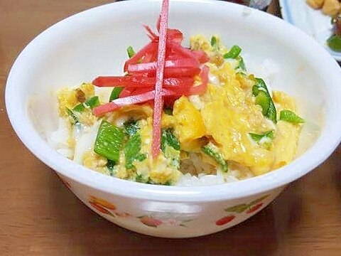 夏野菜の卵丼